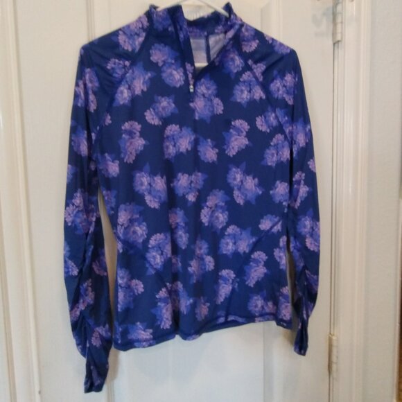 G/Fore Peony Floral Quarter Zip Pullover Size S - Picture 2 of 10